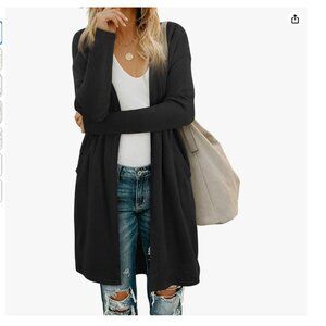 🌷Tildon Black Textured Knitwear Cardigan Sweater